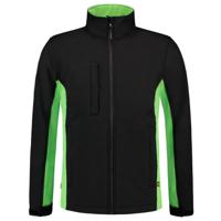 Tricorp softshell jack - Bi-Color - Workwear - 402002 - zwart/limoen groen - maat L - thumbnail