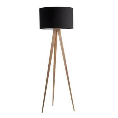 Zuiver Vloerlamp 'Tripod' 151cm, kleur Naturel/Zwart