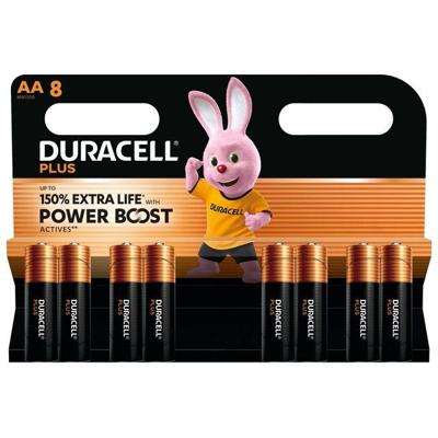 Batterij duracell plus powerboost 8x aa | 24 stuks