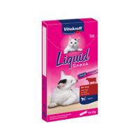 VITAKRAFT Cat Liquid-Snack with beef - Kattensnoepje - 6 x 15g - thumbnail