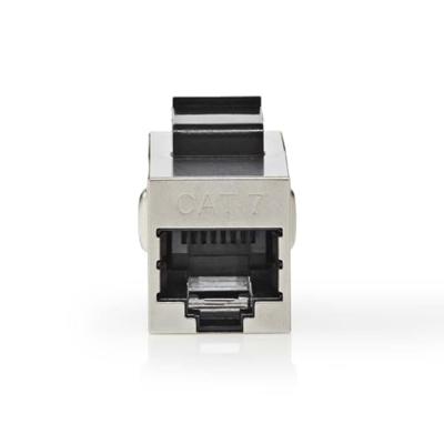 Nedis Netwerkkoppeling | CAT6a / CAT7 | Afgeschermd | RJ45 Female | RJ45 Female | Recht | Metaal | Doos - CCGB89015ME