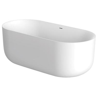 XenZ Vrijstaand Bad Mauro 180x84x64 cm Solid Surface Wit