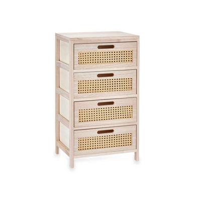 Ladekast GiftDecor Rattan Natuurlijk 40 x 73 x 29 cm 4 lades