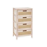 Ladekast GiftDecor Rattan Natuurlijk 40 x 73 x 29 cm 4 lades - thumbnail