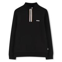 Hugo Boss Half Zip Sweater Kids Zwart - Maat 140 - Kleur: Zwart | Soccerfanshop - thumbnail