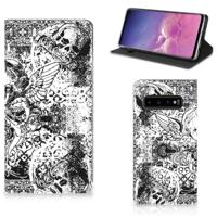 Mobiel BookCase Samsung Galaxy S10 Skulls Angel - thumbnail