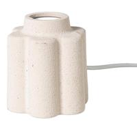 Lampvoet bloem - beige - ø11x13 cm - thumbnail