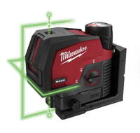 Milwaukee M12 CLLP-301C Punt- en kruislijnlaser groen 12V 3.0Ah in koffer - 4933478100 - thumbnail