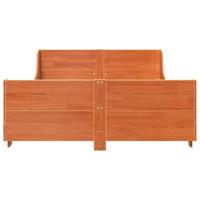 Bedframe zonder matras massief grenenhout wasbruin 120x190 cm - thumbnail