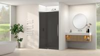 Schuifdeur Van Rijn Products ST09 Aan Vast Deel 180x200 cm 8 mm Rookglas Softclose Incl. Beslag Chroom - thumbnail