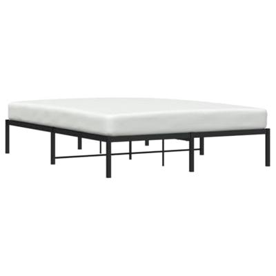 Bedframe metaal zwart 150x200 cm