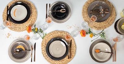 Cookinglife Ontbijtborden / Dessertborden Delice Grijs ø 19 cm - 6 stuks