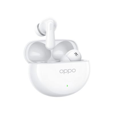 OPPO Enco Air4 Draadloze hoofdtelefoon met surround sound, actieve ruisonderdrukking, 12 uur batterijduur, lage latentie voor gaming en weerstand, IP55, wit