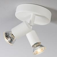 QAZQA Moderne spot wit kantelbaar rond 2-lichts - Jeany - thumbnail