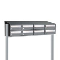 Allux Hive Set 4-Breed, 2-Hoog Met Dak Op Statief Antraciet - 40030065_4x2ds - thumbnail