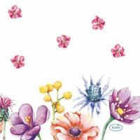 Duni Servetten Breezy Butterflies 24cm - thumbnail