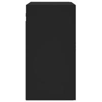 Wandkast 60x31x60 cm bewerkt hout zwart - thumbnail