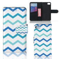 iPhone 7 | 8 | SE (2020) | SE (2022) | Telefoon Hoesje | Zigzag Blauw - thumbnail