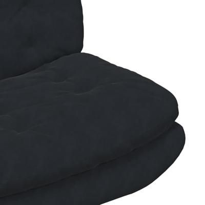 Draaibare Relaxstoel met kussen Anders Zwart 63 x 75 x 76 cm Fluweel