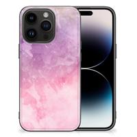 Kleurrijke Telefoonhoesje iPhone 15 Pro Pink Purple Paint - thumbnail