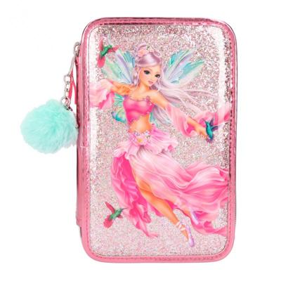 Top Model etui Fairy 13 x 20 cm polyester roze 45 delig