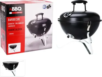 BBQ bolvorm barbecue 37 cm zwart BBQ bolvorm barbecue 37 cm zwart