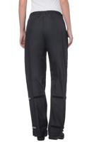 Vaude Women&apos;s Fluid Full Zip Pants Regenbroek Dames black 44 - thumbnail