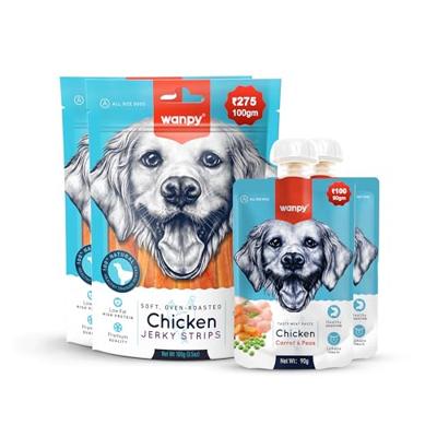 WANPY SOFT OVEN-ROASTED CHICKEN JERKY STRIPS