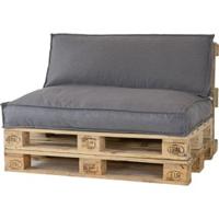 2L Home & Garden Palletkussen Metro Lounge Grijs - 120 x 80cm - thumbnail