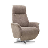 Relaxstoel J-103 Bruin Stof - thumbnail