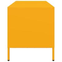 Tv-meubel 101,5x39x43,5 cm koudgewalst staal mosterdgeel - thumbnail