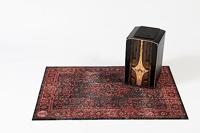 DRUMnBASE VP130-RBL Vintage Persian Black Red drum/stage mat 130 x 90 cm - thumbnail