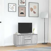 Tv-meubel met LED-verlichting 100x41x50 cm grijs sonoma eiken - thumbnail
