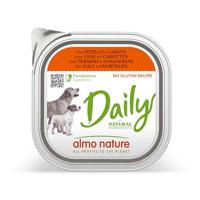 Almo Nature Daily met kalfsvlees en wortel natvoer hond 18 x 300 g - thumbnail