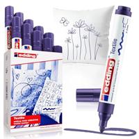 Textielmarker edding 4500 rond 2-3mm violet | 10 stuks - thumbnail