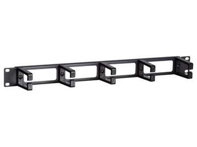 DSI 1U 19 inch metalen kabelgoot met 5 kunststof haken - DS-1903 kabelmanagement