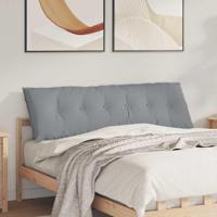 Rugkussen Lichtgrijs 160 x 19 x 50 cm Stof - thumbnail