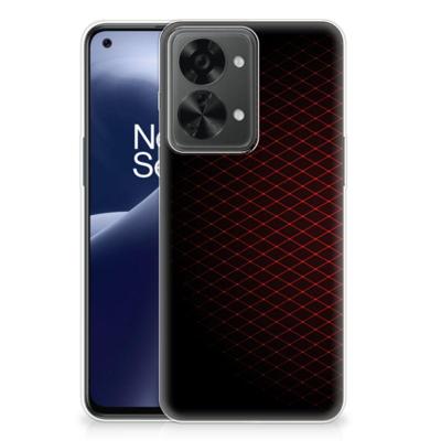 OnePlus Nord 2T | TPU bumper | Geruit Rood OnePlus Nord 2T | TPU bumper | Geruit Rood