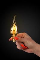 Lucide CT35 - Filament lamp - Ø 3,5 cm - LED Dimb. - E14 - 1x3W 2200K - Amber - thumbnail