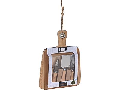 Excellent Houseware Bistro Bamboe Kaasplank Set 4-delig
