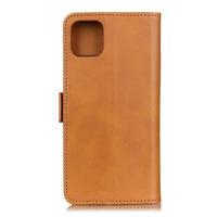 Casecentive Magnetische Leren Wallet case iPhone 12 Mini tan - thumbnail