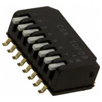 C & K Switches TDP08H1SBD1 DIP Switch TDP Series DIP-schakelaar Aantal polen 8 1 stuk(s) Tube - thumbnail
