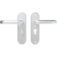 AXA AXA Oval Plus veiligheidsbeslag achterdeur kortschild U kruk/kruk PC55 met kerntrekbeveiliging SKG3 - aluminium - thumbnail