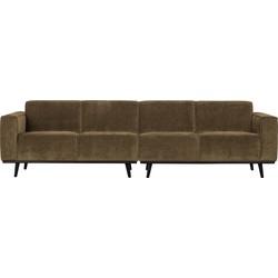 WOOOD Bank 'Statement' 4-zits, Rib, kleur Rock