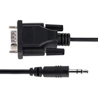 StarTech.com 1m DB9 naar 3.5mm Seriële Kabel voor Serial Device Configuratie, RS232 DB9 Male naar Jack Kabel voor Calibratie van Projectors, Digital Signage, TVs via Audio Jack (9M351M-RS232-CABLE) - thumbnail