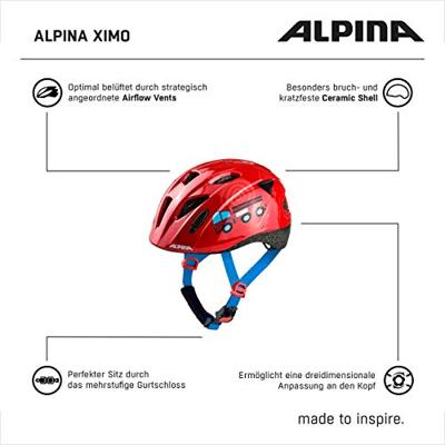 Olympic Sportswear Alpina sports kinderhelm ximo firefighter 47-51 glans - thumbnail