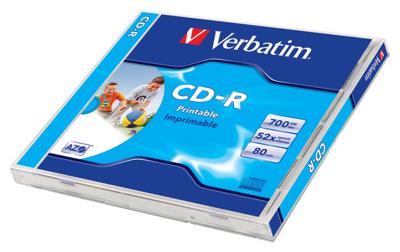 Verbatim - CD-R en CD-RW - CD-R CD-RW Verbatim - CD-R VERBATIM 700MO 52X