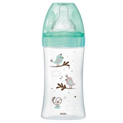 DODIE Anti-koliek fles Initiation + GLASS 3 snelheden stroom 2 - 270ml - VERT BIRDS DODIE Anti-koliek fles Initiation + GLASS 3 snelheden stroom 2 - 270ml - VERT BIRDS