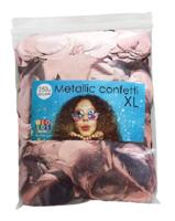 Confetti rosé goud metallic XL 250 gram - thumbnail