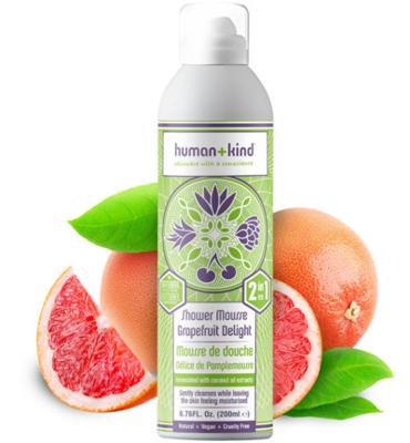 Human+Kind Foam shower grapefruit delight vegan 200 Milliliter